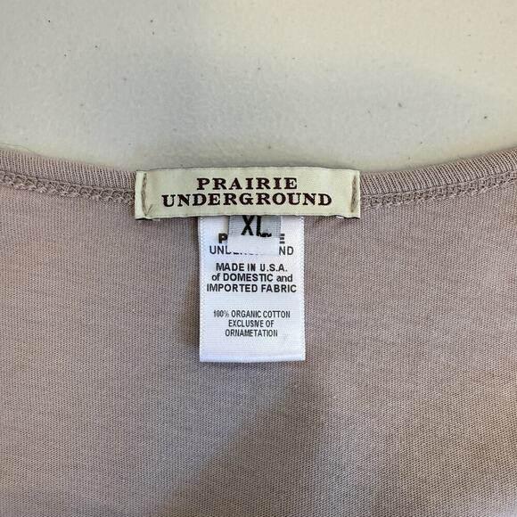 Prairie Underground Dress Womens Size XL Brown Knit Ruffle Asymmetric Fairy - Picture 4 of 7